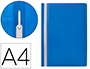 CARPETA DOSSIER FASTENER PLASTICO Q-CONNECT DIN A4 AZUL