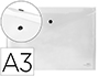 CARPETA LIDERPAPEL DOSSIER BROCHE 44244 POLIPROPILENO DIN A3 TRANPARENTE TRANSLUCIDO