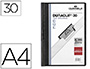 CARPETA DURACLIP DOSSIER PINZA LATERAL NEGRO CAPACIDAD 30 HOJAS