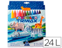 LAPICES CERA JOVICOLOR TRIANGULAR TRIWAX 24 UNIDADES COLORES SURTIDOS