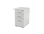 CAJONERA ROCADA CON 3 CAJONES SERIE STORE 72X47X60 CM ACABADO AN02 GRIS/GRIS