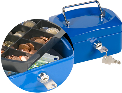 CAJA CAUDALES Q-CONNECT 6