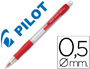 PORTAMINAS PILOT SUPER GRIP ROJO 0,5 MM SUJECION DE CAUCHO