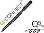 ROTULADOR Q-CONNECT RETROPROYECCION PUNTA FIBRA SUPER FINA REDONDA 0,5 MM PERMANENTE NEGRO