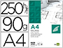 PAPEL DIBUJO LIDERPAPEL 210X297MM 90G/M2 VEGETAL