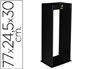 CENICERO METALICO CON REJILLA PARA ARENA NEGRO 77X24,5X30 CM