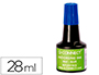 TINTA TAMPON Q-CONNECT AZUL BOTE 28 ML
