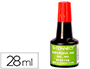TINTA TAMPON Q-CONNECT ROJO BOTE 28 ML
