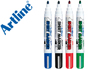 ROTULADOR ARTLINE CAMISETA EKT-2 NEGRO ROJO AZUL Y VERDE PUNTA REDONDA 2 MM PARA USO EN CAMISETA CAJA DE 4 UNIDADES
