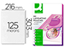 BOLSA DE PLASTIFICAR Q-CONNECT 303 X 216 MM 125 MC DIN A4 A CAJA DE 100 UNIDADES