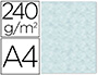 PAPEL COLOR LIDERPAPEL PERGAMINO CON BORDES A4 240GR AZUL PACK DE 10 HOJAS