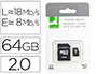 MEMORIA SD MICRO Q-CONNECT FLASH 64 GB CLASE 10 CON ADAPTADOR