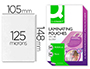 BOLSA DE PLASTIFICAR Q-CONNECT 105 X 148 MM DIN A6 125 MC CAJA DE 100 UNIDADES