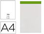 BLOC NOTAS LIDERPAPEL LISO A4 80 HOJAS 60 G/M2 PERFORADO SIN TAPA