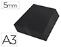 CARTON PLUMA LIDERPAPEL NEGRO DOBLE CARA DIN A3 ESPESOR 5 MM