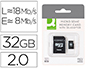 MEMORIA SD MICRO Q-CONNECT FLASH 32 GB CLASE 6 CON ADAPTADOR