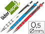 PORTAMINAS LIDERPAPEL DIAMOND 0,5 MM CON GOMA Y SUJECION SOFT COLORES SURTIDOS