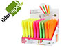 MARCADOR DE CERA GEL LIDERPAPEL FLUORESCENTE EXPOSITOR DE 60 UNIDADES COLORES SURTIDOS