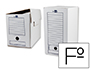 CAJA ARCHIVO DEFINITIVO LIDERPAPEL FOLIO DOBLE ANCHO CARTON RECICLADO 400G/M2 LOMO 200 MM BLANCO 367X200X251 MM