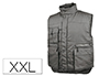 CHALECO DELTAPLUS MULTIBOLSILLOS CON CREMALLERA CINTURA ELASTICA PROTEGE RIONES GRIS VERDE TALLA XXL