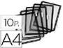 FUNDA PARA PORTACATALOGO DJOIS DIN A4 COLOR NEGRO PACK DE 10 UNIDADES