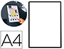 FUNDA MAGNETICA DJOIS PVC DIN A4 CON BANDA MAGNETICA PARA COLGAR NEGRO PACK 5 UNIDADES