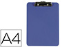PORTANOTAS Q-CONNECT PLASTICO DIN A4 AZUL 3 MM