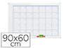 PLANNING MAGNETICO NOBO MENSUAL ROTULABLE MARCO METALICO 90X60 CM