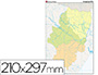 MAPA MUDO COLOR DIN A4 ARAGON POLITICO