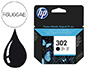 INK-JET HP 302 DESKJET 1110 / 2130 / 3630 OFFICEJET 3830 / 4650 ENVY 4520 NEGRO 190 PAG