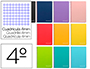 CUADERNO ESPIRAL LIDERPAPEL CUARTO WITTY TAPA DURA 80H 75GR CUADRO 4MM CON MARGEN COLORES SURTIDOS