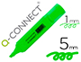 ROTULADOR Q-CONNECT FLUORESCENTE VERDE PUNTA BISELADA