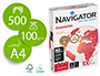 PAPEL FOTOCOPIADORA NAVIGATOR DIN A4 100 GRAMOS PAPEL MULTIUSO INK-JET Y LASER PAQUETE DE 500 HOJAS