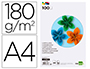 CARTULINA LIDERPAPEL A4 180G/M2 10 COLORES SURTIDOS PAQUETE DE 100 HOJAS